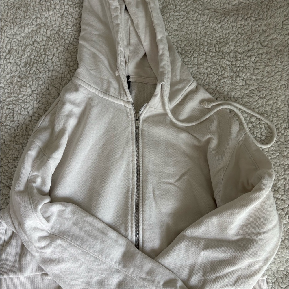 PacSun Cream Hoodie with Heart Accent